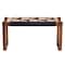 Bali & Pari Jerilyn Modern Bohemian Two-Tone Seagrass and Acacia Wood Accent Bench 240-13461-ZORO - alternate 4